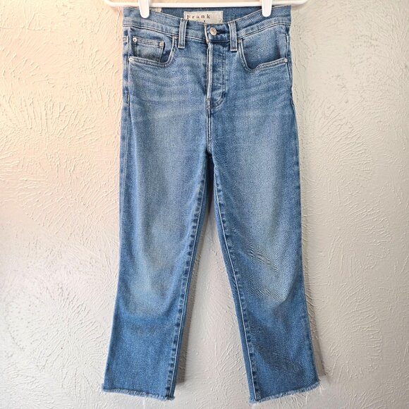 Frank & Eileen Cork The Everyday Straight Jeans Size 26 High Rise Crop Denim - Picture 1 of 13